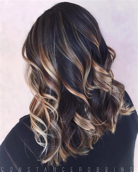 black brown hair with blonde highlights|black and blonde highlights pictures.